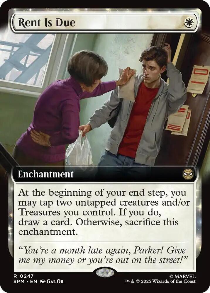 Rent Is Due 247/198 (Marvel's Spider-Man)  - Extended Art Foil | Good Games Modbury