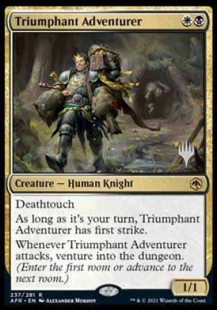 Triumphant Adventurer (Promo Pack) [Dungeons & Dragons: Adventures in the Forgotten Realms Promos] | Good Games Modbury
