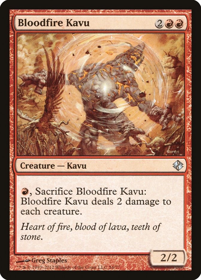 Bloodfire Kavu 54/77 (Duel Decks: Venser vs. Koth)  | Good Games Modbury