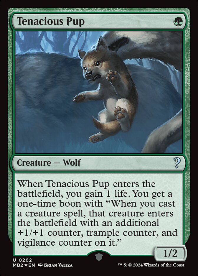 Tenacious Pup 262/390 (Mystery Booster 2)  - Foil | Good Games Modbury