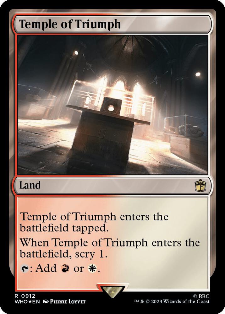 Temple of Triumph 912/331 (Universes Beyond: Doctor Who)  - Surge Foil | Good Games Modbury