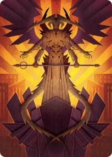 Atraxa Praetors Voice Art Card 77 (Art Series: March of the Machine)  | Good Games Modbury