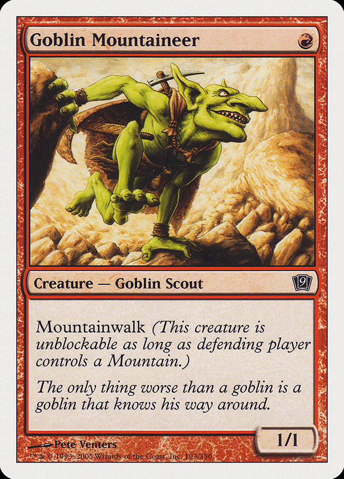 Goblin Mountaineer [Ninth Edition] | Good Games Modbury