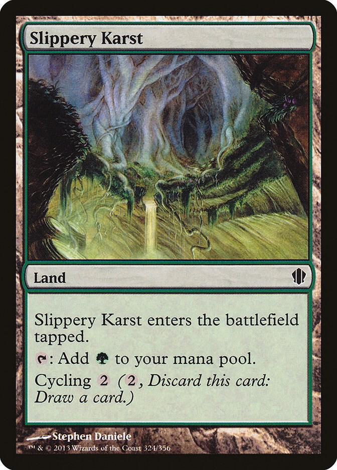 Slippery Karst 324/356 (Commander 2013)  | Good Games Modbury