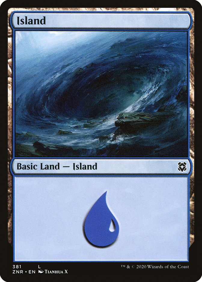 Island (381) [Zendikar Rising] | Good Games Modbury