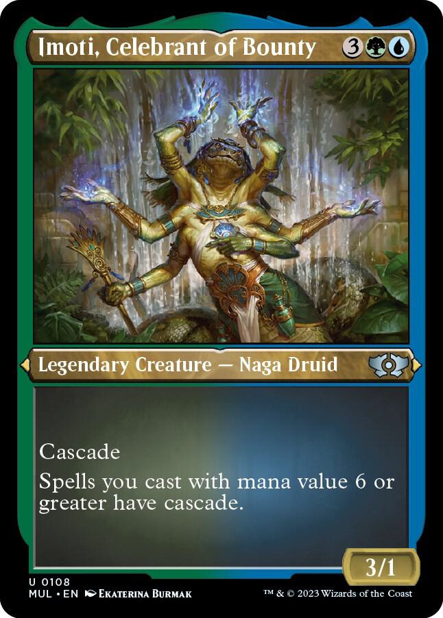 Imoti, Celebrant of Bounty 108/65 (March of the Machine: Multiverse Legends)  - Etched Foil | Good Games Modbury