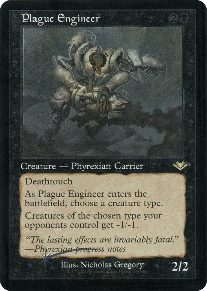 Plague Engineer 14 (Modern Horizons)  - Retro Etched Foil | Good Games Modbury