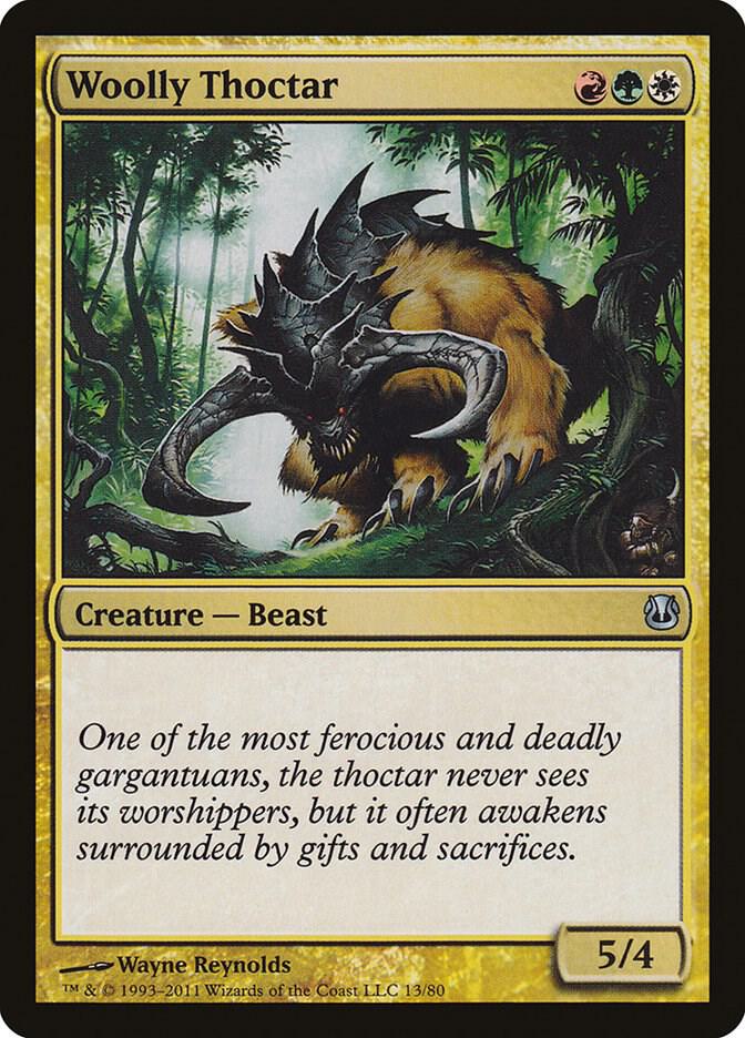 Woolly Thoctar 13/80 (Duel Decks: Ajani vs. Nicol Bolas)  | Good Games Modbury
