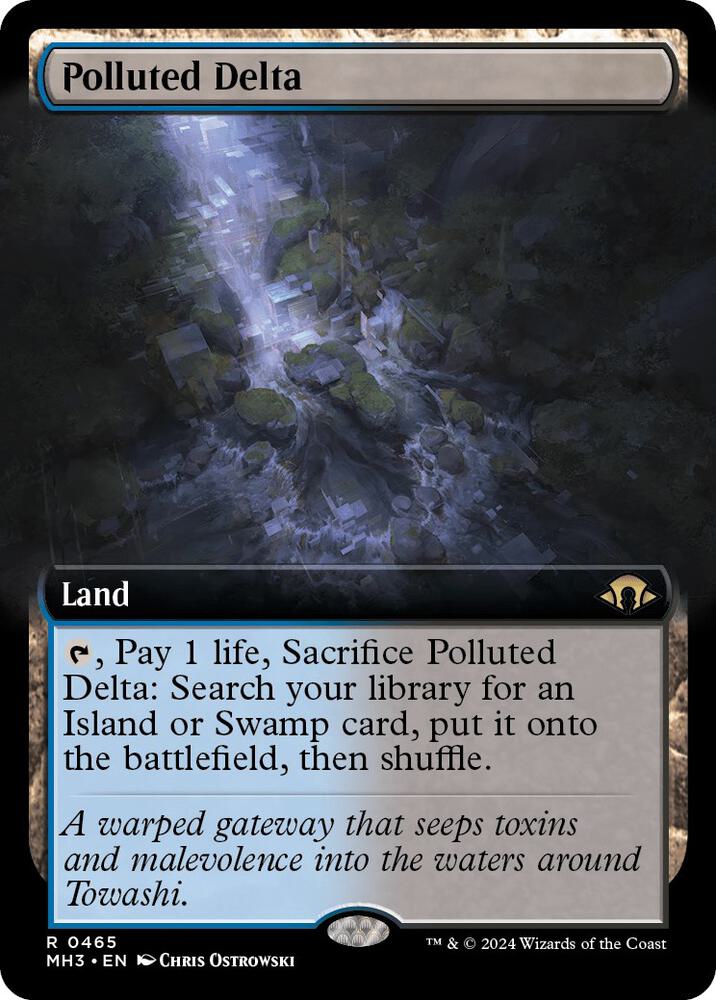 Polluted Delta 465/319 (Modern Horizons 3)  - Extended Art | Good Games Modbury