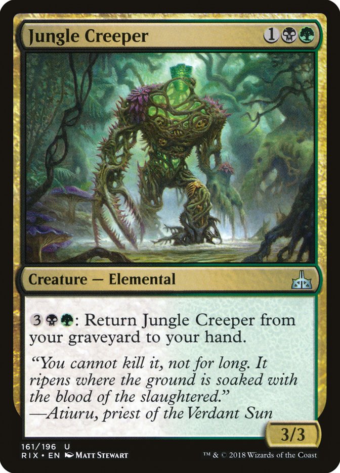 Jungle Creeper 161/196 (Rivals of Ixalan)  - Foil | Good Games Modbury
