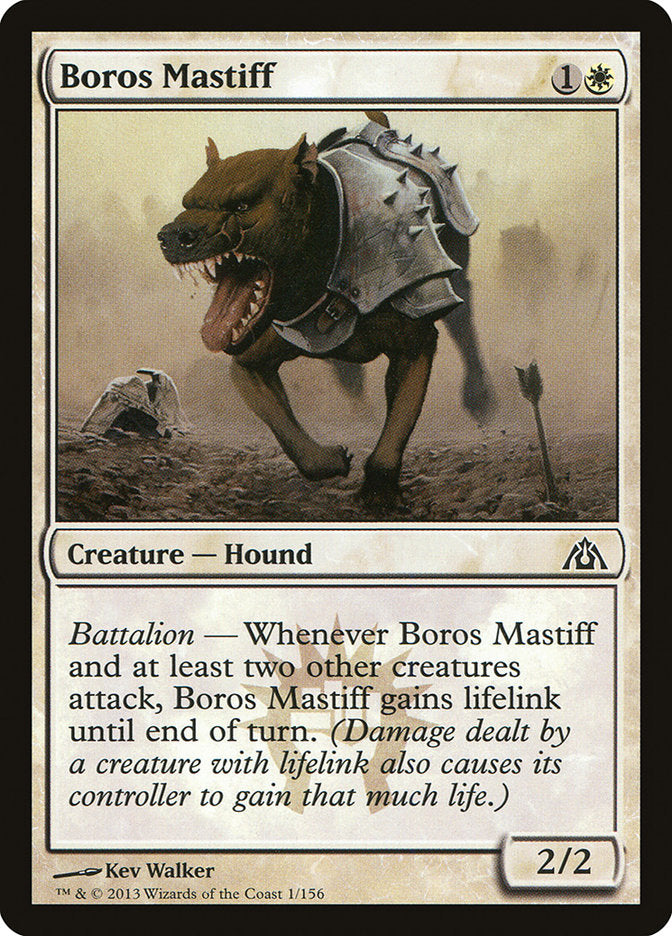 Boros Mastiff 1/156 (Dragon's Maze)  | Good Games Modbury