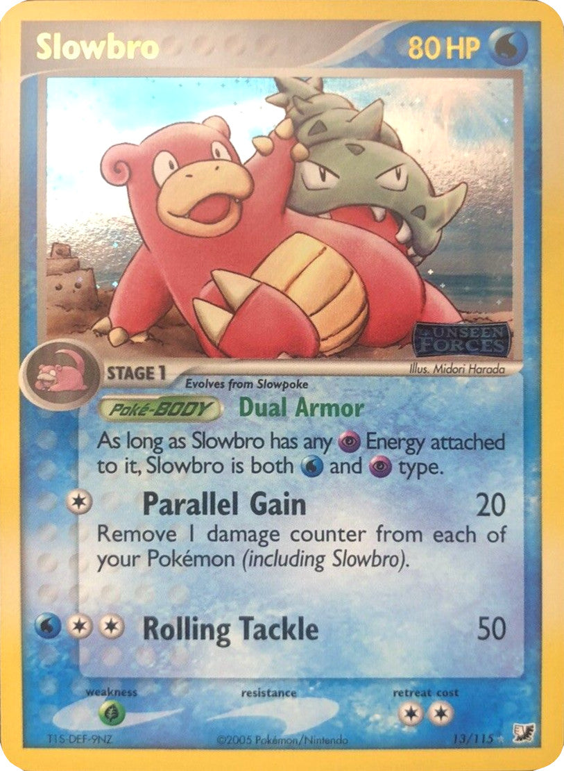 Slowbro (13/115) (Stamped) [EX: Unseen Forces] | Good Games Modbury