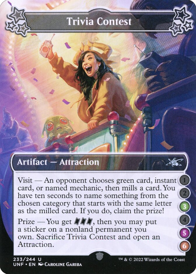 Trivia Contest 233e/244 (Unfinity)  - Foil | Good Games Modbury