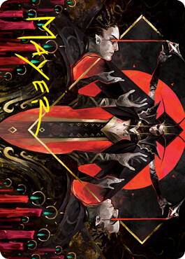Gift of Fangs Art Card Gold Stamped Signature 34 (Art Series: Innistrad: Crimson Vow)  | Good Games Modbury