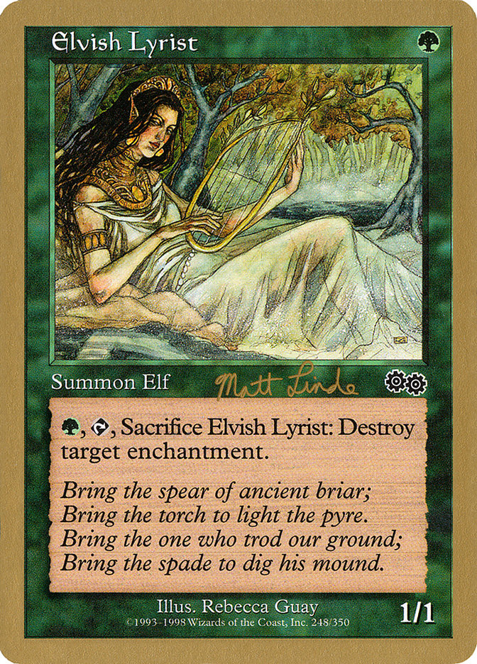 Elvish Lyrist (Matt Linde) [World Championship Decks 1999] | Good Games Modbury