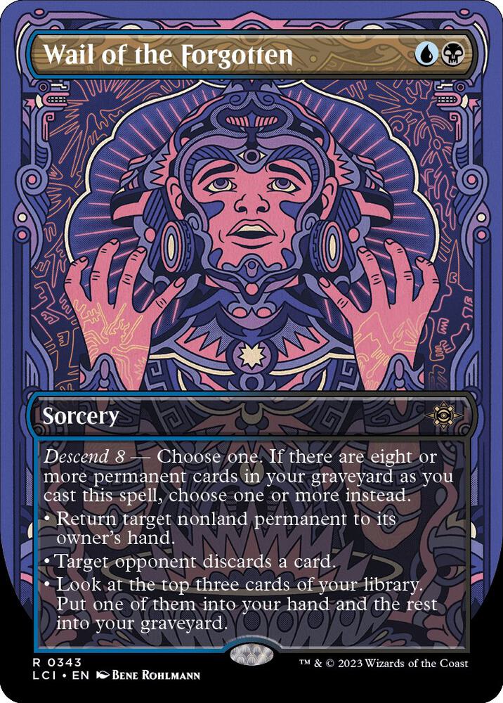 Wail of the Forgotten Borderless 343 (The Lost Caverns of Ixalan)  - Borderless Foil | Good Games Modbury