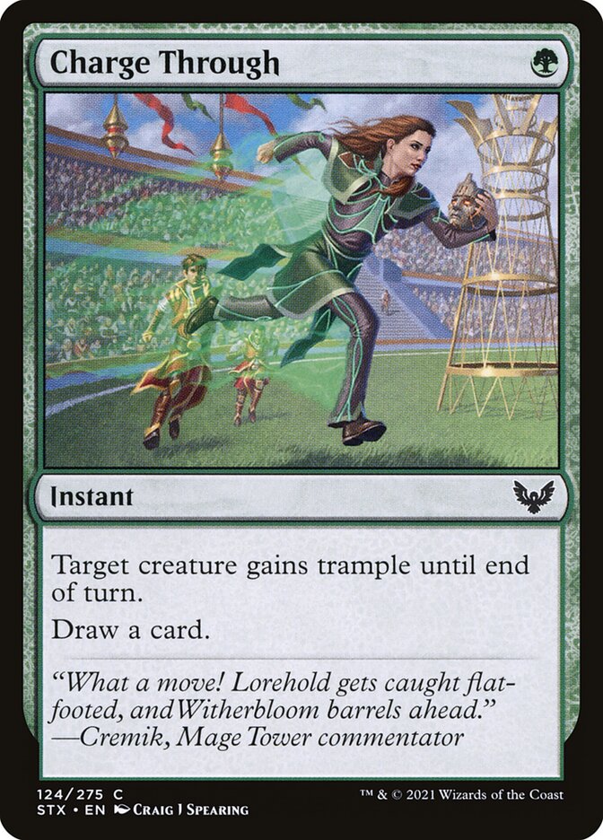 Charge Through 124/275 (Strixhaven: School of Mages)  - Foil | Good Games Modbury
