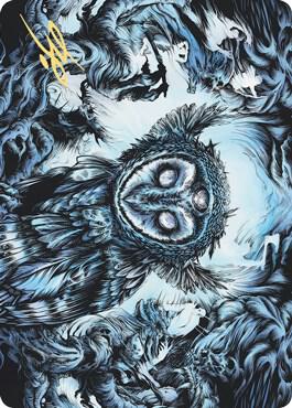 Vega the Watcher Art Card Gold Stamped Signature 81 (Art Series: Kaldheim)  | Good Games Modbury