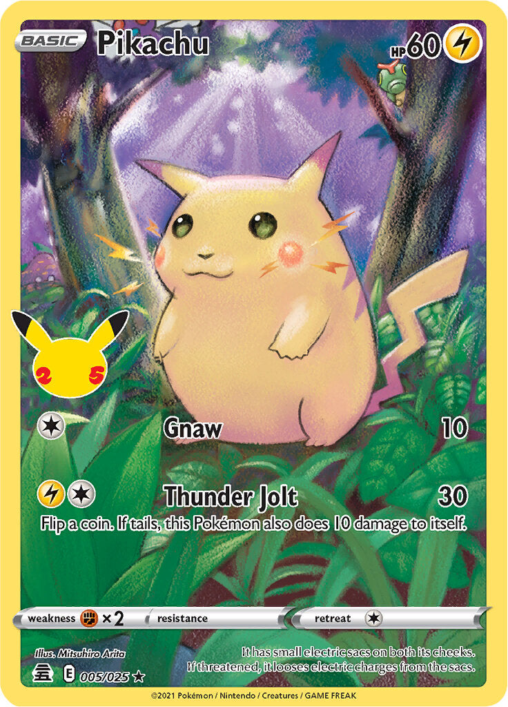 Pikachu (005/025) [Celebrations: 25th Anniversary] | Good Games Modbury