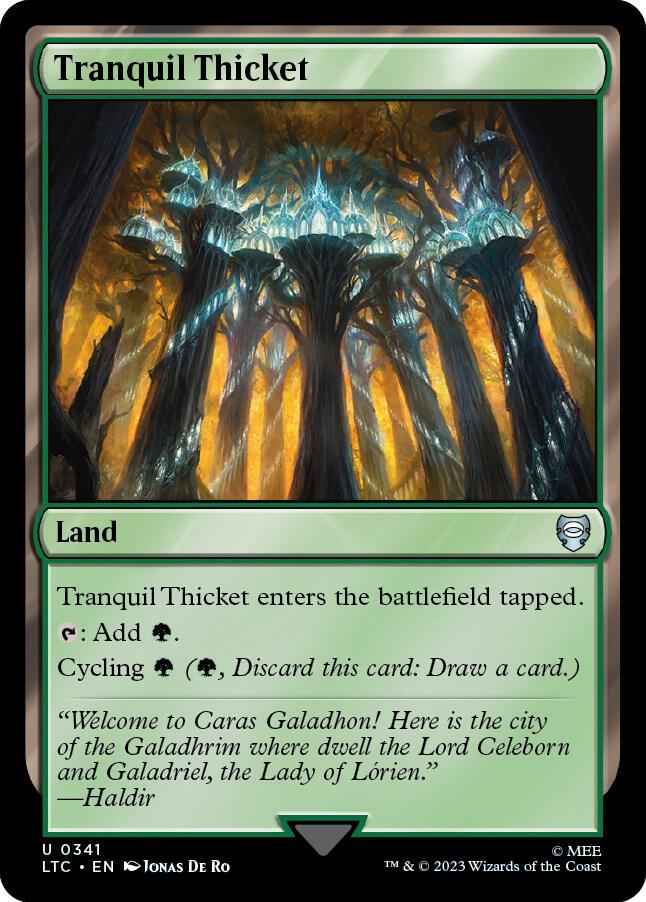 Tranquil Thicket 341 (Commander: The Lord of the Rings: Tales of Middle-earth)  | Good Games Modbury
