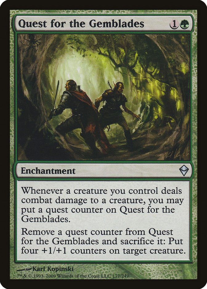 Quest for the Gemblades 177/249 (Zendikar)  - Foil | Good Games Modbury