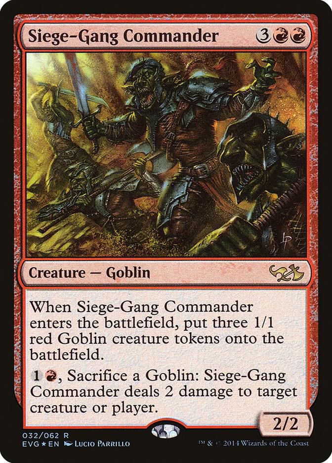 Siege Gang Commander 32/62 (Duel Decks: Anthology)  - Foil | Good Games Modbury