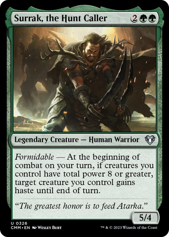 Surrak, the Hunt Caller 326/451 (Commander Masters)  - Foil | Good Games Modbury