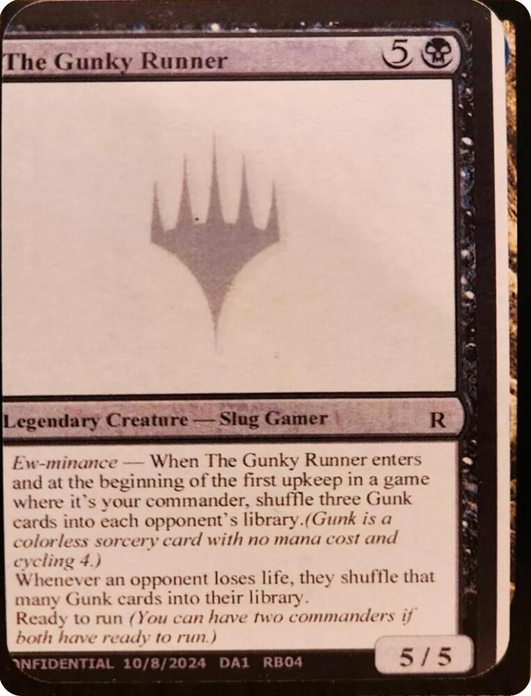 The Gunky Runner RB04/477 (Un-Known Event Playtest Cards)  | Good Games Modbury