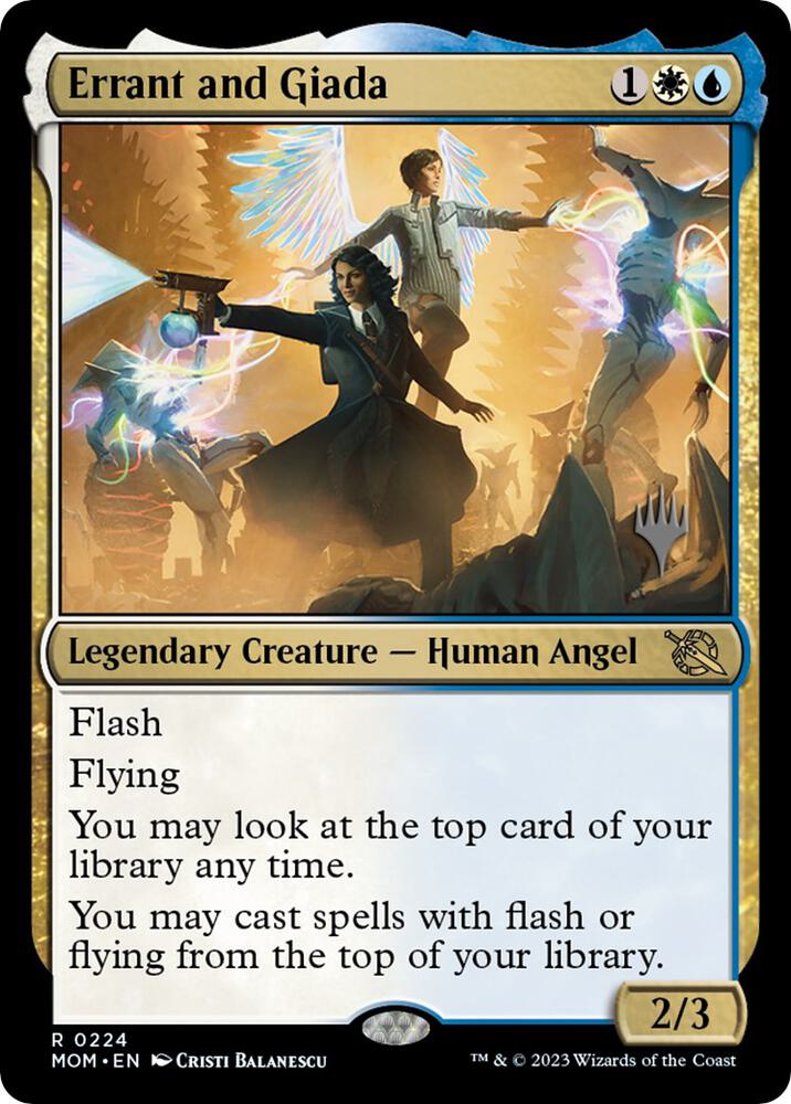 Errant and Giada 224p/162 (Promo Pack: March of the Machine)  - Foil | Good Games Modbury