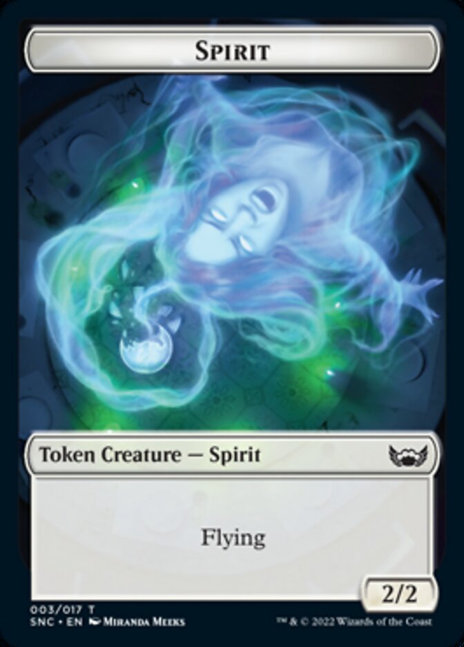 Fish // Spirit Double-Sided Token [Streets of New Capenna Tokens] | Good Games Modbury