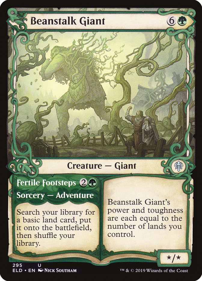 Beanstalk Giant // Fertile Footsteps (Showcase) [Throne of Eldraine] | Good Games Modbury