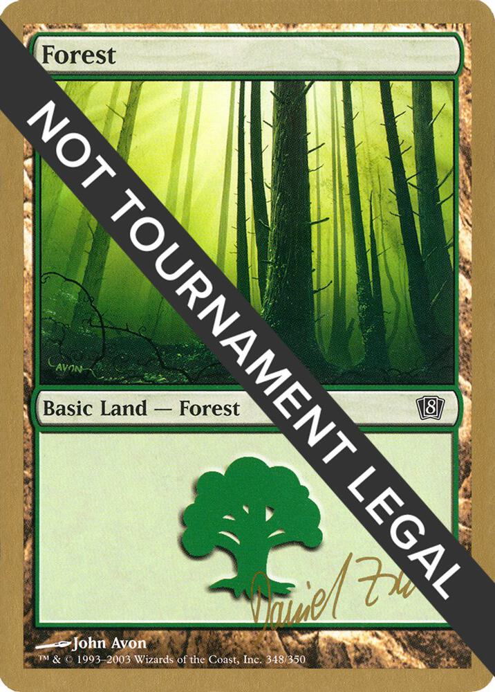 Forest 348 2003 Daniel Zink 8ED dz348/142 (World Championship Decks)  | Good Games Modbury