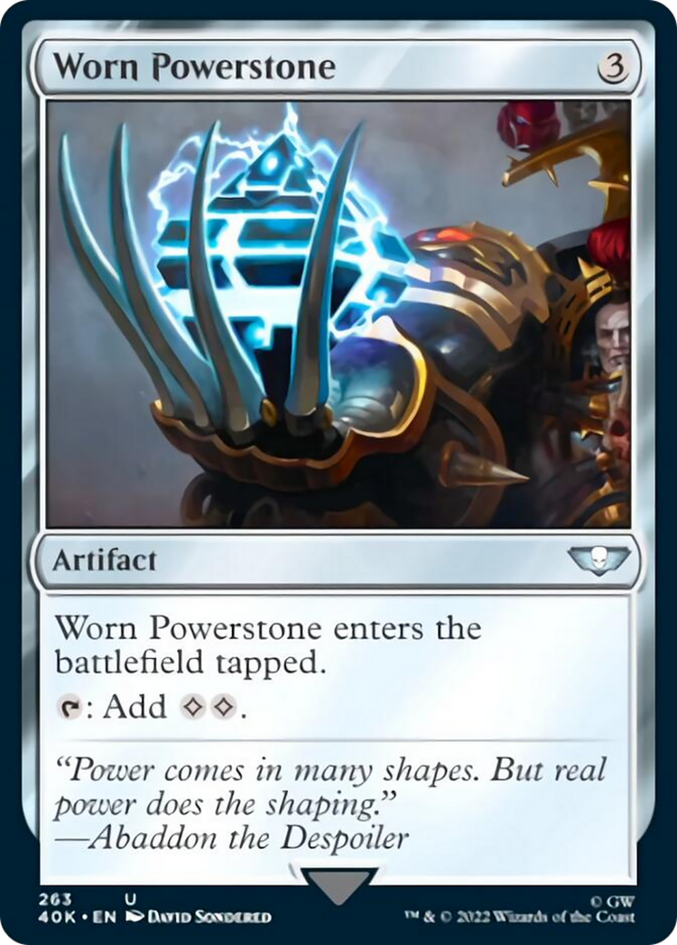 Worn Powerstone [Universes Beyond: Warhammer 40,000] | Good Games Modbury