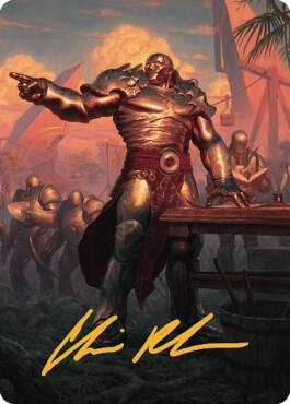 Karn Living Legacy Art Card 1 81 Gold Stamped Signature 1 (Art Series: Dominaria United)  | Good Games Modbury