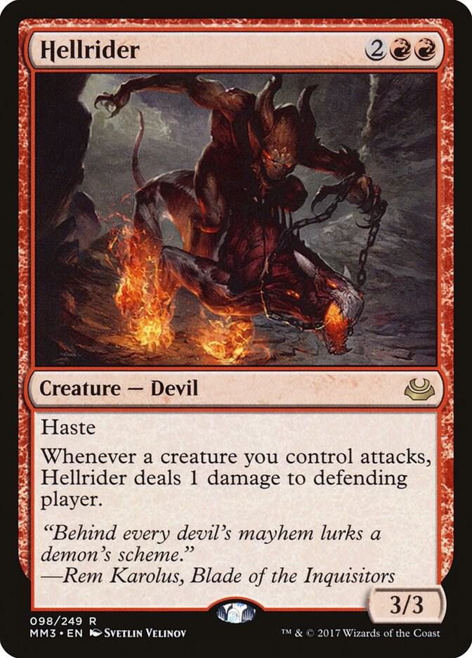 Hellrider 98/249 (Modern Masters 2017)  - Foil | Good Games Modbury