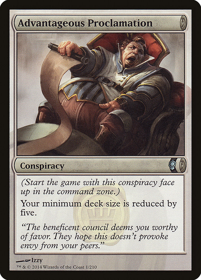 Advantageous Proclamation 1/210 (Conspiracy)  - Foil | Good Games Modbury