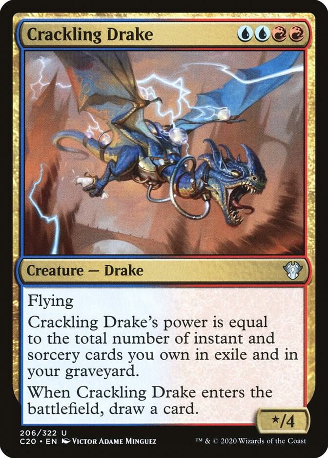 Crackling Drake 206/322 (Commander 2020)  | Good Games Modbury