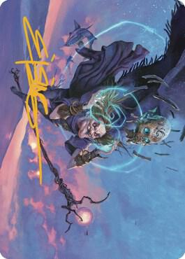 Zur Eternal Schemer Art Card 56 81 Gold Stamped Signature 56 (Art Series: Dominaria United)  | Good Games Modbury