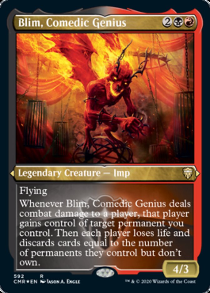 Blim, Comedic Genius (Etched) [Commander Legends] | Good Games Modbury