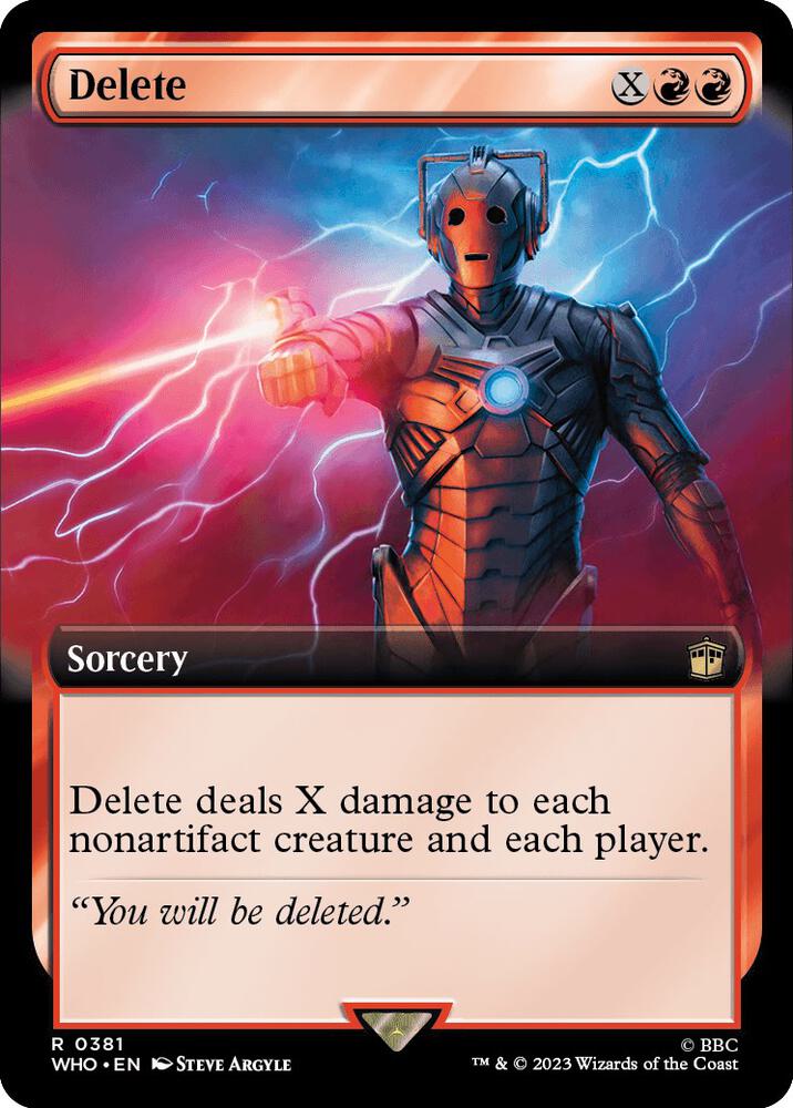 Delete 381/331 (Universes Beyond: Doctor Who)  - Extended Art | Good Games Modbury