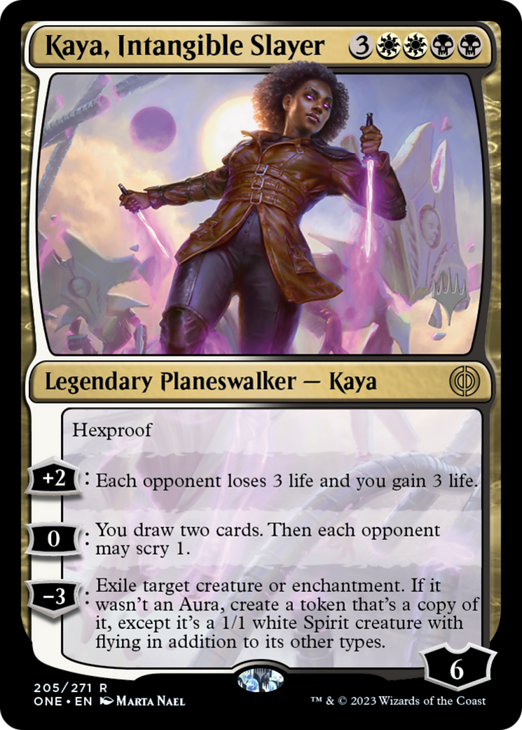 Kaya, Intangible Slayer (Promo Pack) [Phyrexia: All Will Be One Promos] | Good Games Modbury