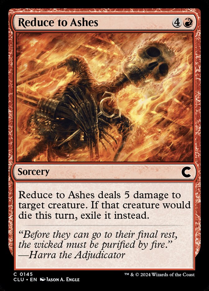 Reduce to Ashes 145/284 (Ravnica: Clue Edition)  | Good Games Modbury