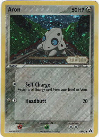 Aron (48/92) (Stamped) [EX: Legend Maker] | Good Games Modbury