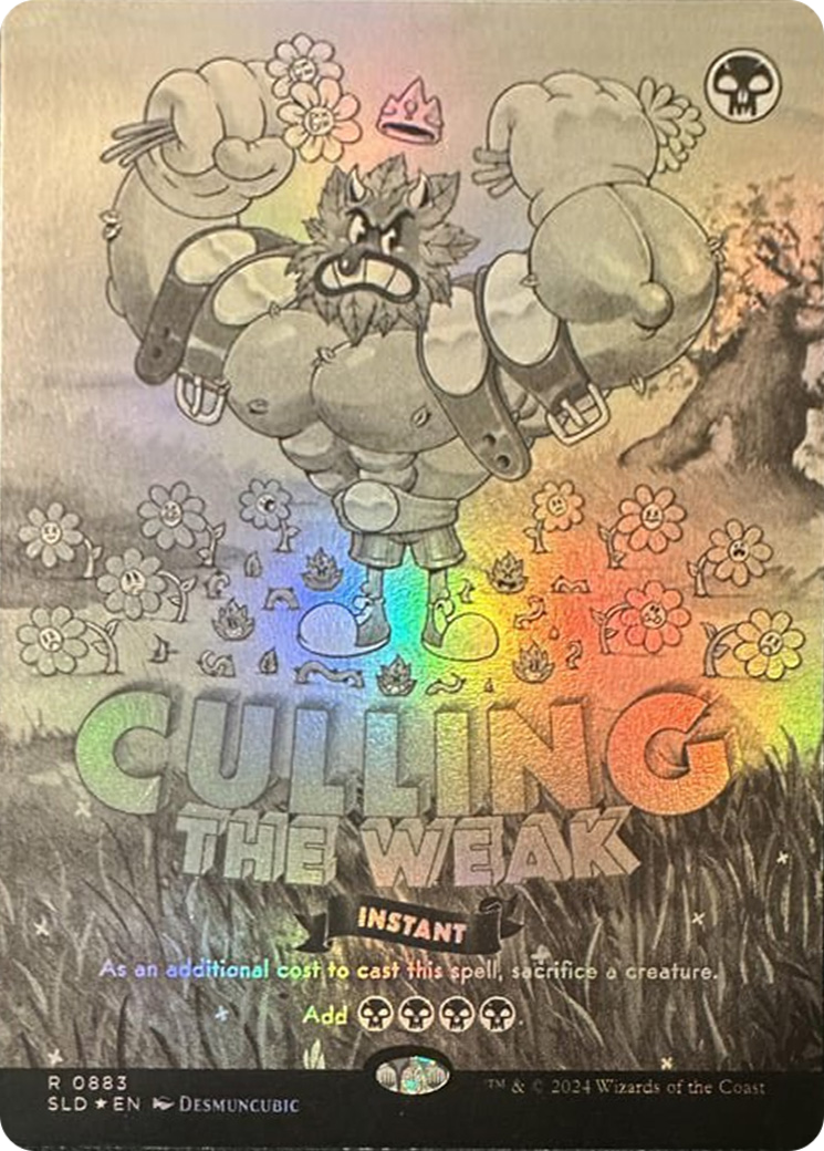 Culling the Weak (Black & White Foil) [Secret Lair Drop Series] | Good Games Modbury