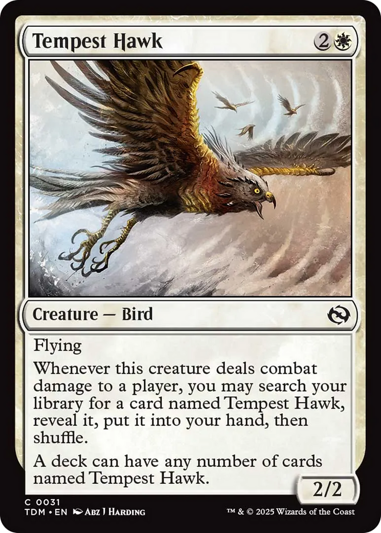Tempest Hawk [Tarkir: Dragonstorm] | Good Games Modbury