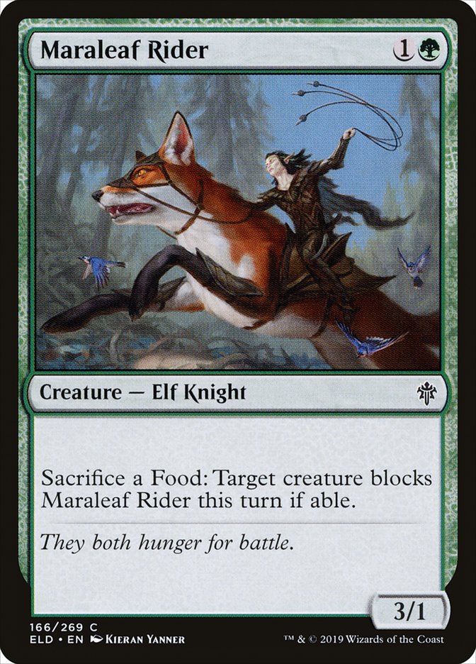Maraleaf Rider [Throne of Eldraine] | Good Games Modbury