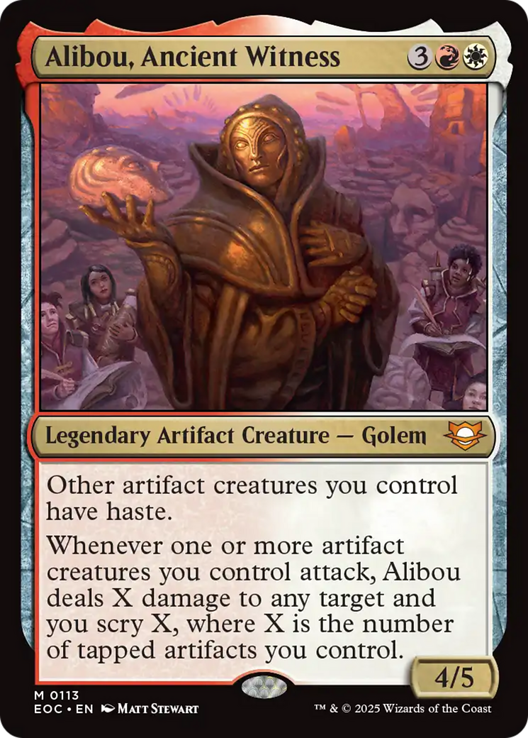 Alibou, Ancient Witness [Edge of Eternities Commander] | Good Games Modbury