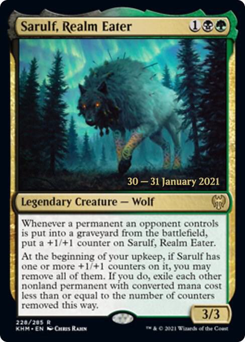 Sarulf Realm Eater 228s/1 (Prerelease Cards)  - Foil | Good Games Modbury