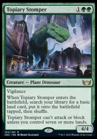 Topiary Stomper (Promo Pack) [Streets of New Capenna Promos] | Good Games Modbury