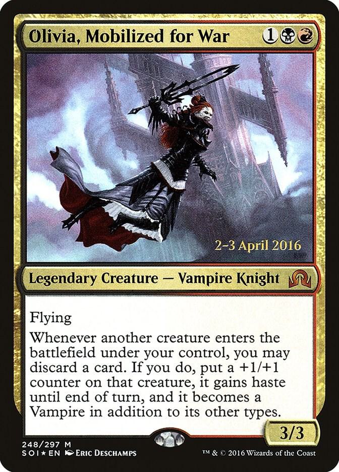 Olivia Mobilized for War 248s/89 (Prerelease Cards)  - Foil | Good Games Modbury